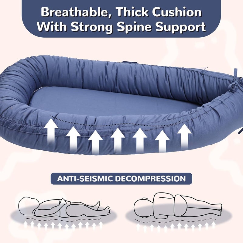 EAQ Baby Lounger, Infant Lounger for Newborn,Portable Baby Nest Cover Breathable & Soft, Newborn Essentials - Image 5